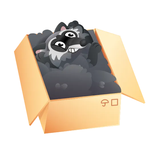 👋 Эмодзи «Енот» для Telegram