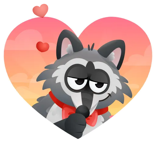 🫰 Эмодзи «Енот» для Telegram