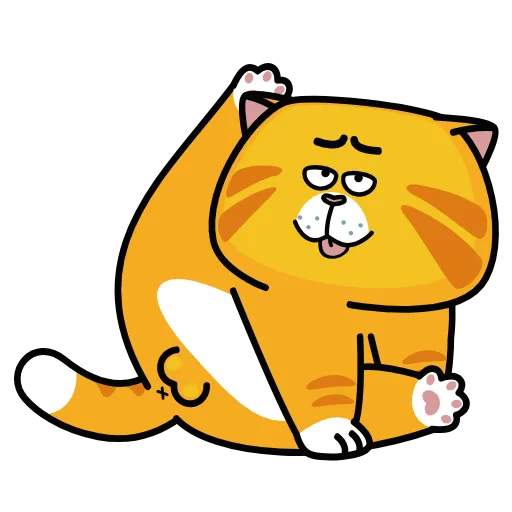 😋 Эмодзи «Рыжий кот» для Telegram