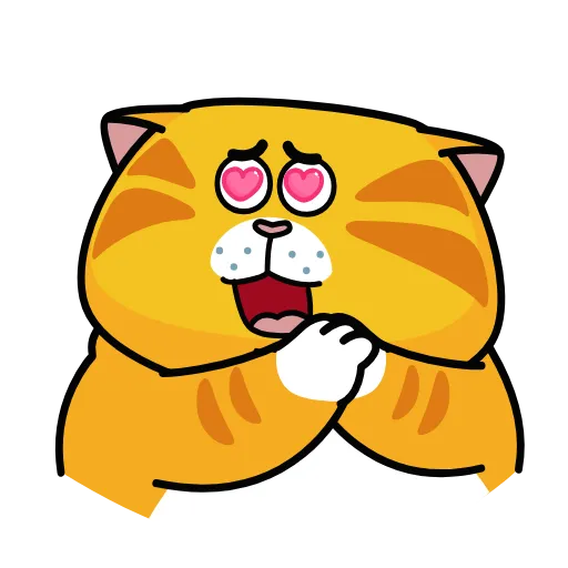 😍 Эмодзи «Рыжий кот» для Telegram