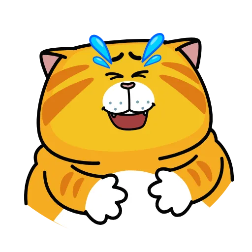 😆 Эмодзи «Рыжий кот» для Telegram