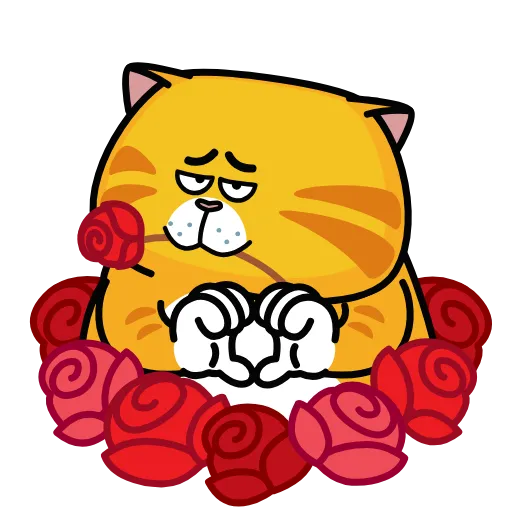 🫶 Эмодзи «Рыжий кот» для Telegram