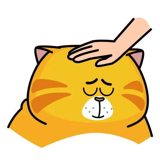 😌 Эмодзи «Рыжий кот» для Telegram