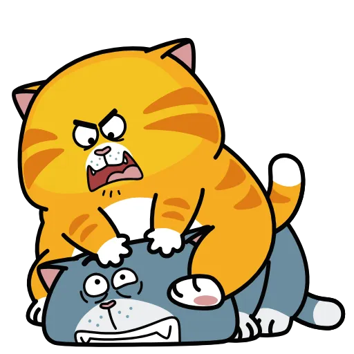 😡 Эмодзи «Рыжий кот» для Telegram