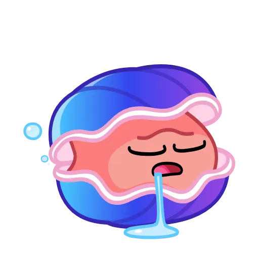 😴 Эмодзи «Ракушка» для Telegram