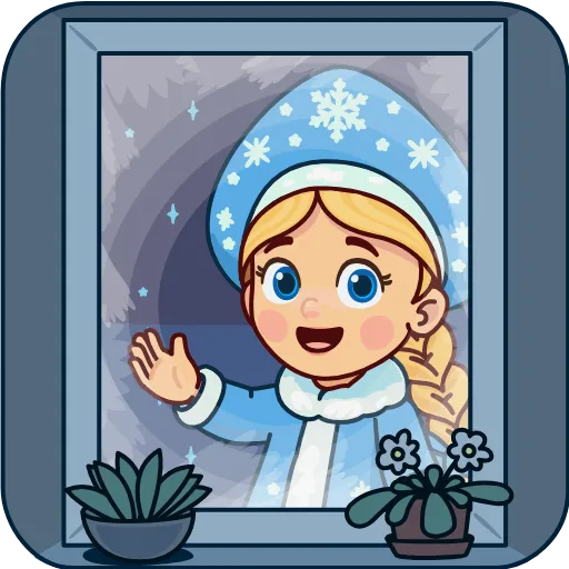 Стикерпак Снегурочка для Telegram