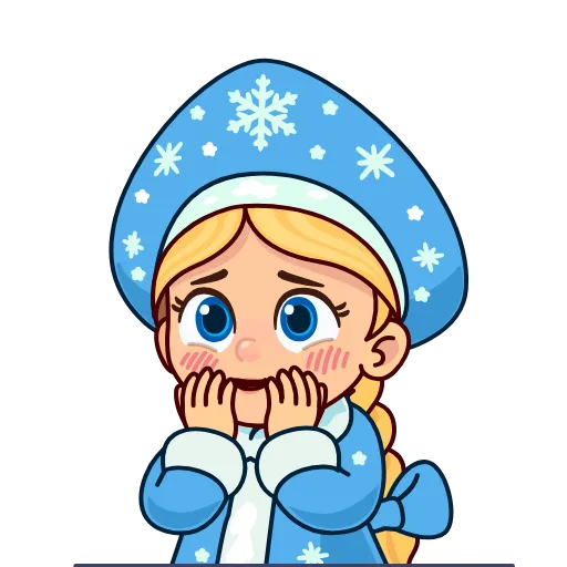 ☺️ Эмодзи «Снегурочка» для Telegram