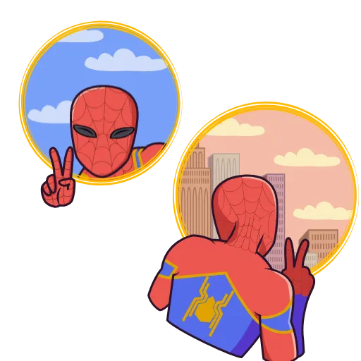 ✌️ Эмодзи «SpiderMan» для Telegram