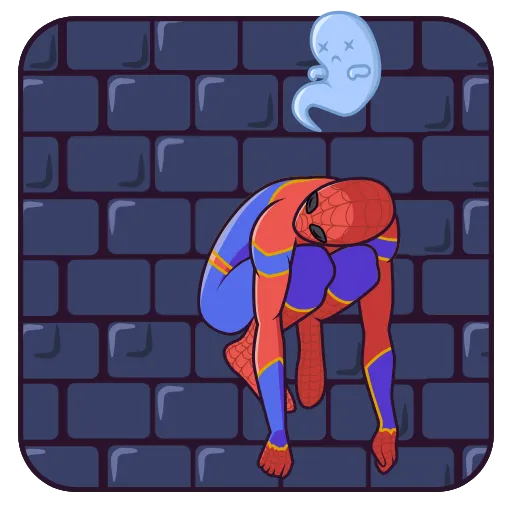 😴 Эмодзи «SpiderMan» для Telegram