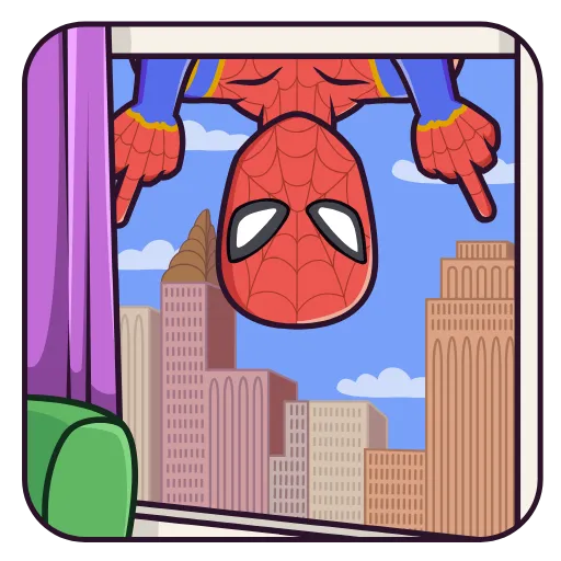 🖕 Эмодзи «SpiderMan» для Telegram