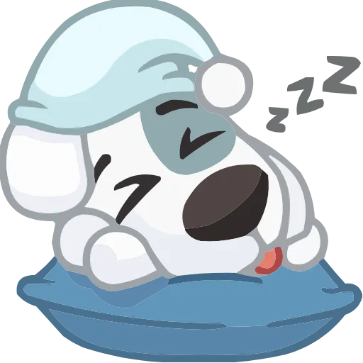 😴 Эмодзи «Спотти» для Telegram