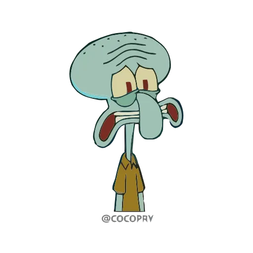😨 Эмодзи «Squidward» для Telegram