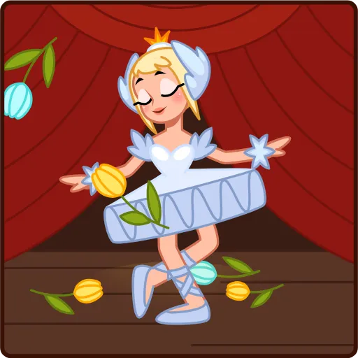 😌 Эмодзи «Лебединое озеро» для Telegram