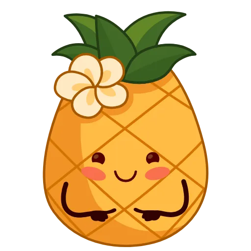 🍍 Эмодзи «Анимированный набор эмоджи с Вкусняшками» для Telegram