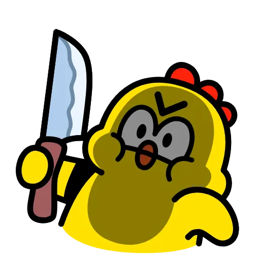 🔪 Стикер «Цып» для Telegram