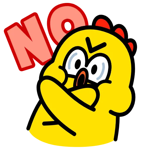 🙅‍♂️ Стикер «Цып» для Telegram