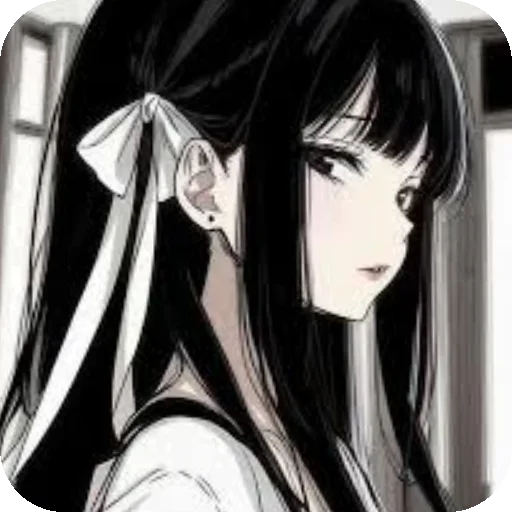 💇 Стикер «Аниме печаль» для Telegram