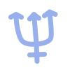 🪐 Эмодзи «Синие буквы, иконки, астрология, знаки зодиака» для Telegram