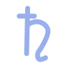 🪐 Эмодзи «Синие буквы, иконки, астрология, знаки зодиака» для Telegram