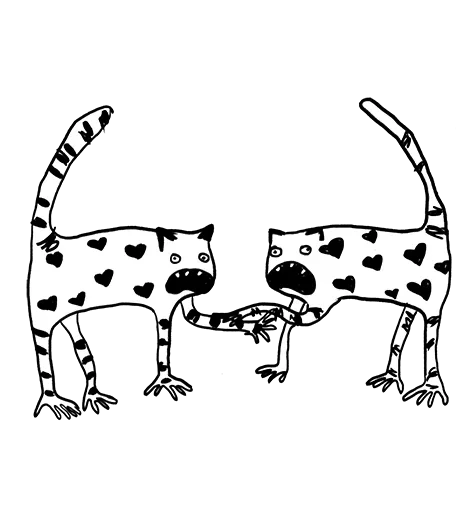 ❤ Стикер «Anxious Tigers» для Telegram