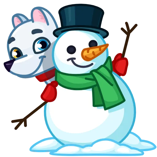 ☃️ Эмодзи «Arctic Fox» для Telegram