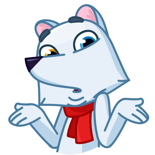 🤷‍♀ Эмодзи «Arctic Fox» для Telegram