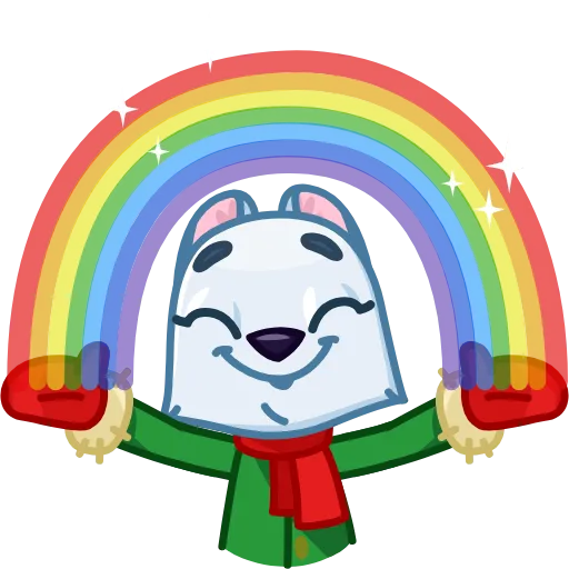 🌈 Эмодзи «Arctic Fox» для Telegram