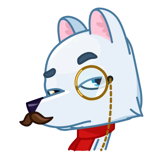 🧐 Эмодзи «Arctic Fox» для Telegram