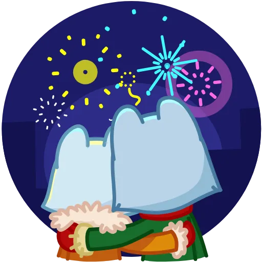 🎆 Эмодзи «Arctic Fox» для Telegram