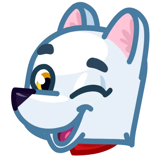 Эмодзи Arctic Fox для Telegram — скачать