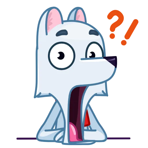 😳 Эмодзи «Arctic Fox» для Telegram