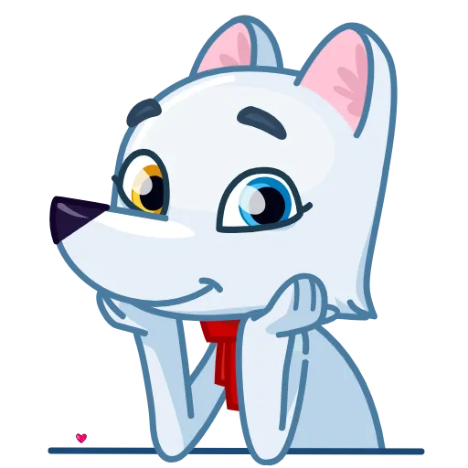 🥰 Эмодзи «Arctic Fox» для Telegram
