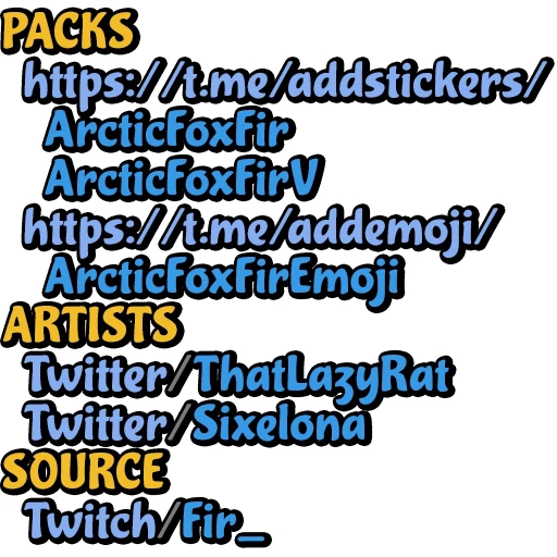 ℹ Стикер «Arctic Fox» для Telegram