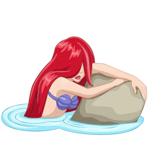 😔 Эмодзи «Ариэль» для Telegram