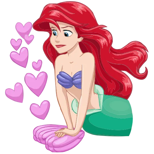 ❤️ Эмодзи «Ариэль» для Telegram