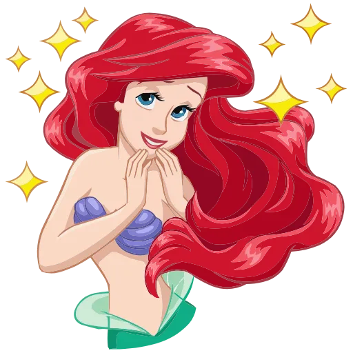 🤩 Эмодзи «Ариэль» для Telegram