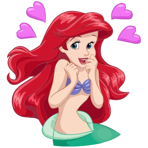 🥰 Эмодзи «Ариэль» для Telegram