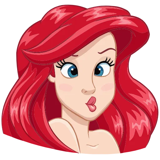 😘 Эмодзи «Ариэль» для Telegram