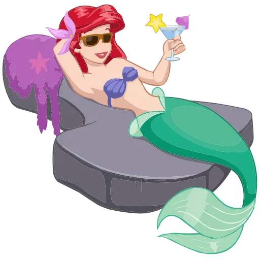 😎 Эмодзи «Ариэль» для Telegram