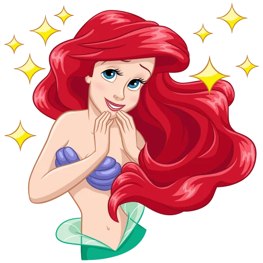 🤩 Стикер «Ариэль Без Текста» для Telegram