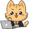 😓 Эмодзи «Набор эмоджи с милым котиком Ароном» для Telegram