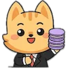 🍾 Эмодзи «Набор эмоджи с милым котиком Ароном» для Telegram