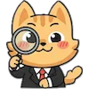 🔎 Эмодзи «Набор эмоджи с милым котиком Ароном» для Telegram
