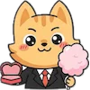🎁 Эмодзи «Набор эмоджи с милым котиком Ароном» для Telegram