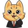 😘 Эмодзи «Набор эмоджи с милым котиком Ароном» для Telegram