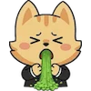 🤮 Эмодзи «Набор эмоджи с милым котиком Ароном» для Telegram