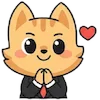❤️ Эмодзи «Набор эмоджи с милым котиком Ароном» для Telegram