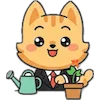 ⛲️ Эмодзи «Набор эмоджи с милым котиком Ароном» для Telegram