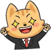 🤩 Эмодзи «Набор эмоджи с милым котиком Ароном» для Telegram