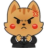 😡 Эмодзи «Набор эмоджи с милым котиком Ароном» для Telegram